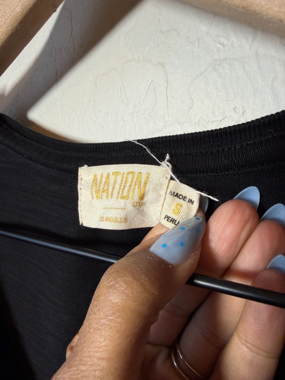 Nation LTD V Neck Jenna Puff Sleeve Cotton Blouse Size M - Picture 3 of 5